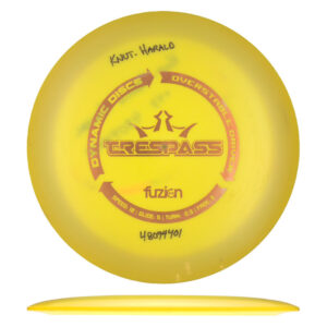 Disc golf - Bio Fuzion Trespass, Yellow, 174g