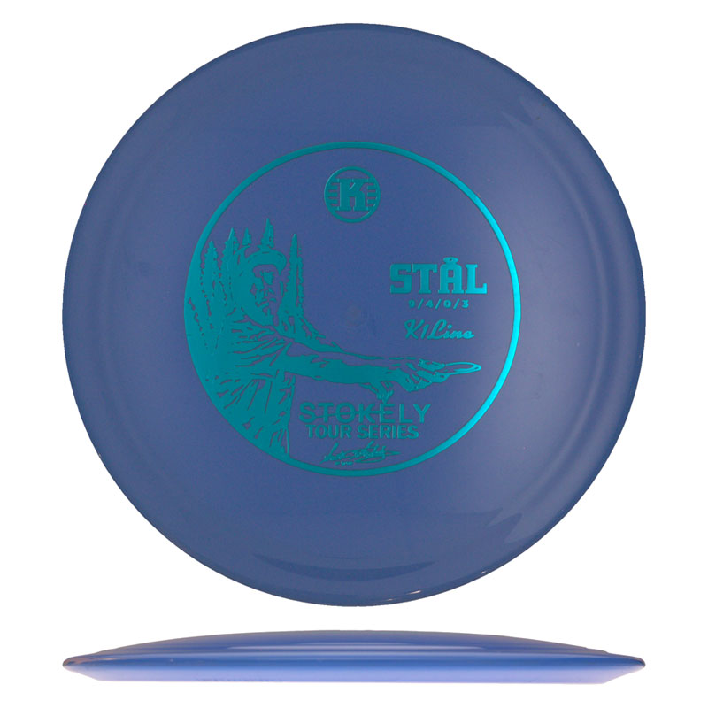 Disc golf - K1 Stål, Blue, 176g