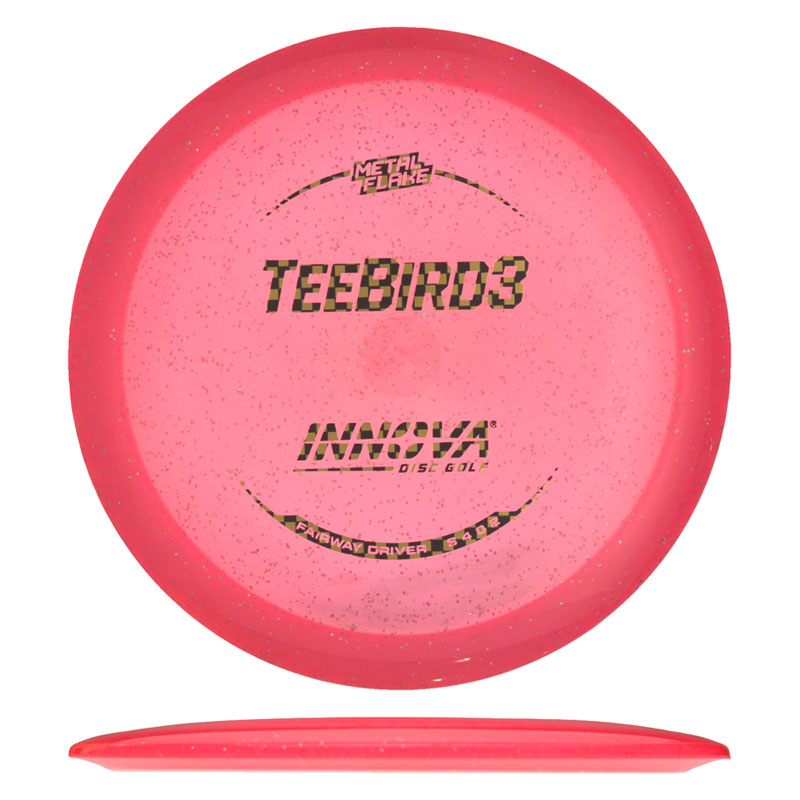 Disc golf - Metal Flake Teebird3, Pink, 175g