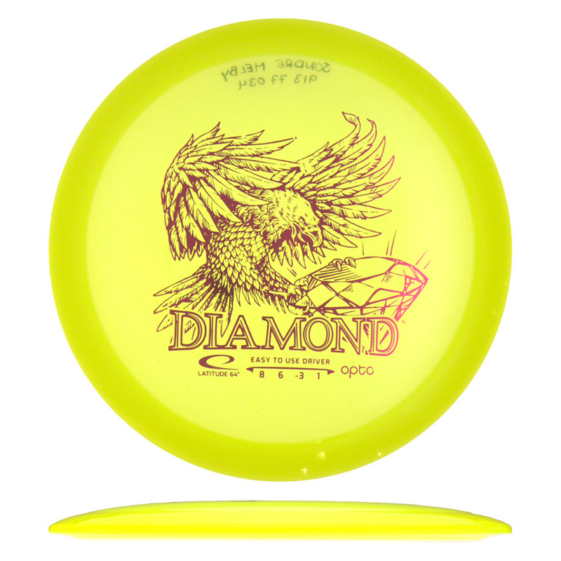Disc golf - Opto Diamond, Yellow, 163g
