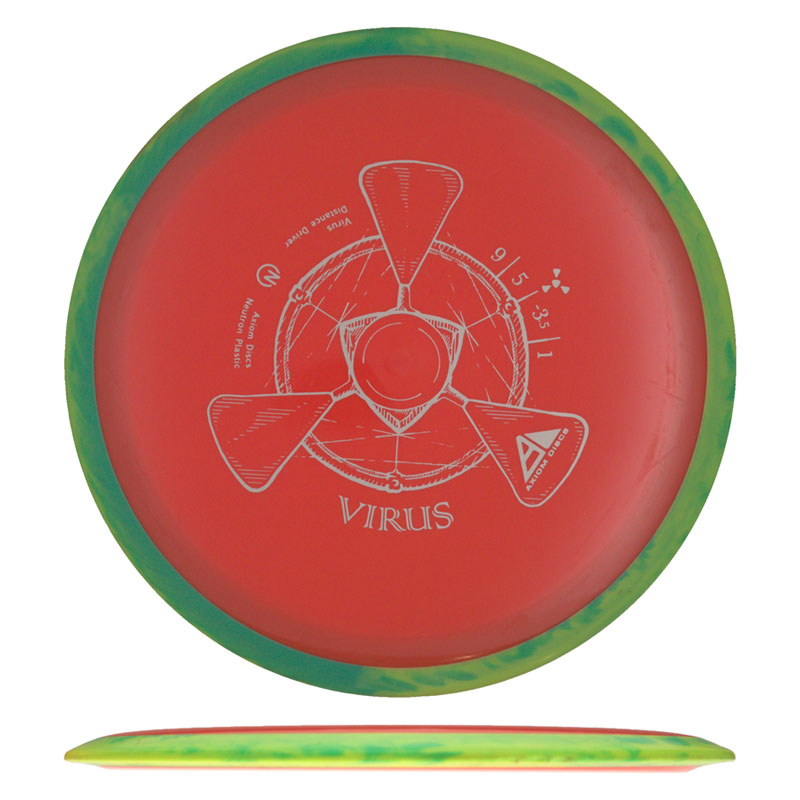 Disc golf - Neutron Virus, Red, 167g