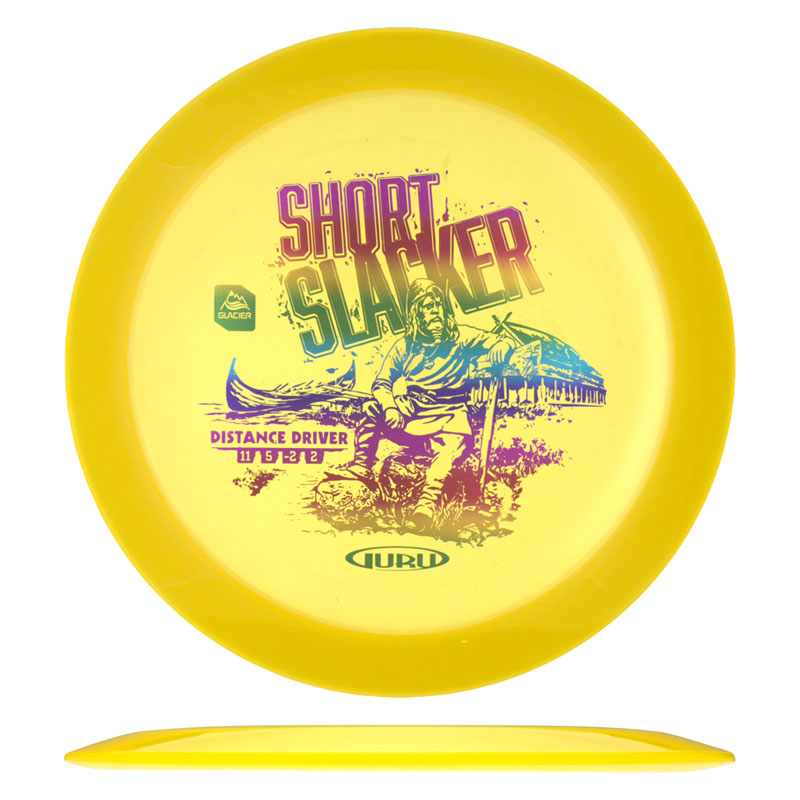 Glacier Short Slacker, Yellow - WeAreDiscGolf.no