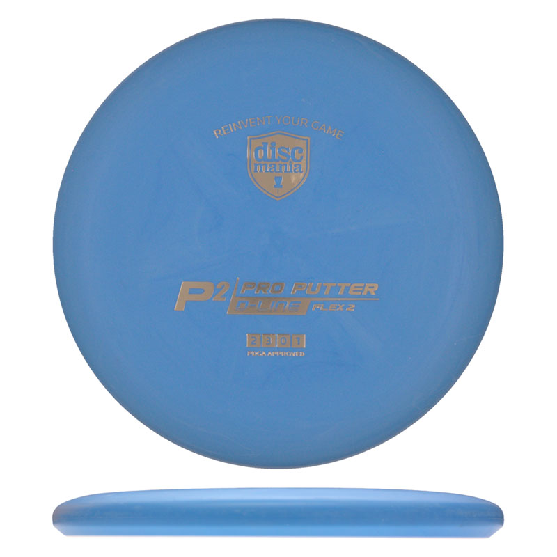 Disc golf - D-line P2 Flex 2, Blue, 173g