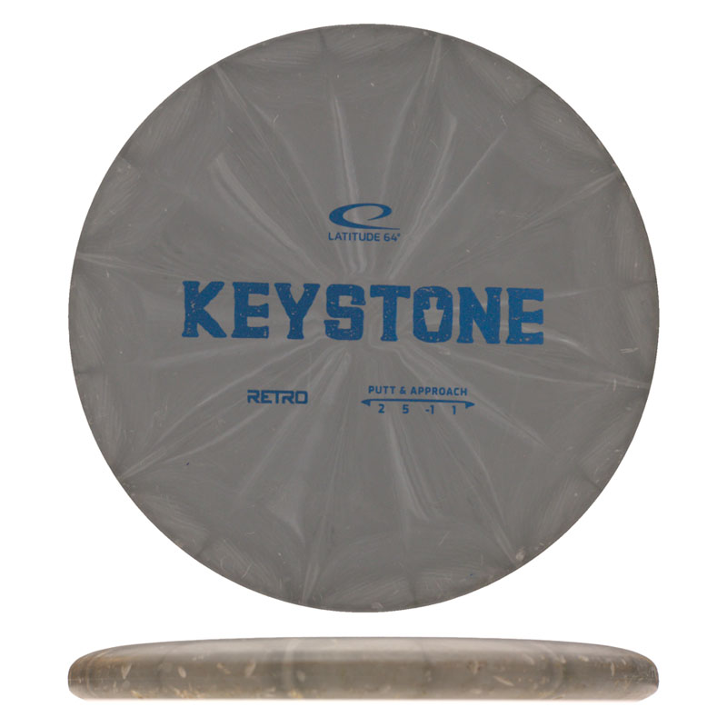 Disc golf - Retro Keystone, Grey, 175g