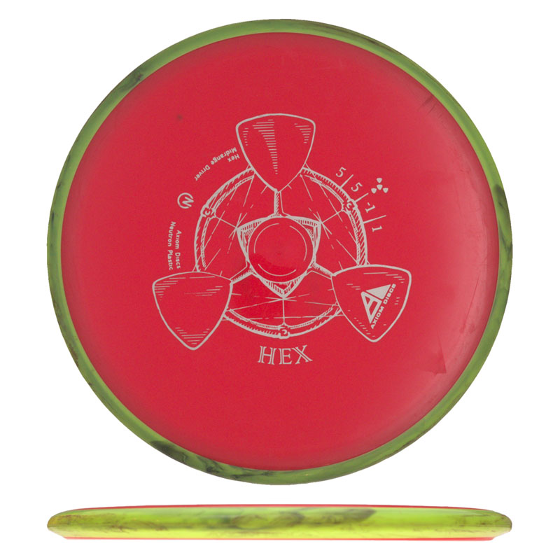 Disc golf - Neutron Hex, Green, 176g