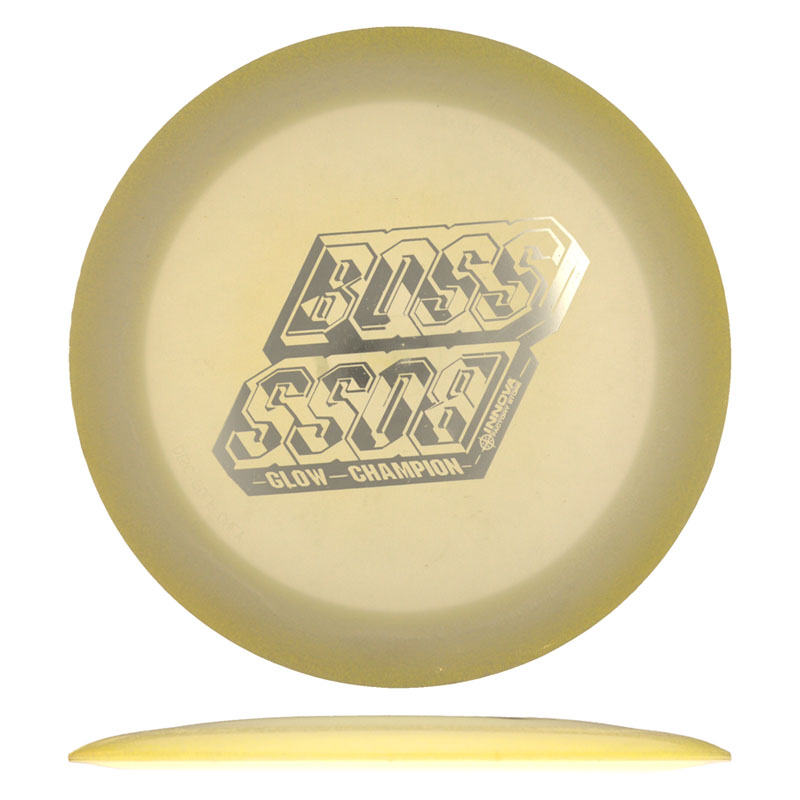 Disc golf - Champion Glow Boss, White, 165g