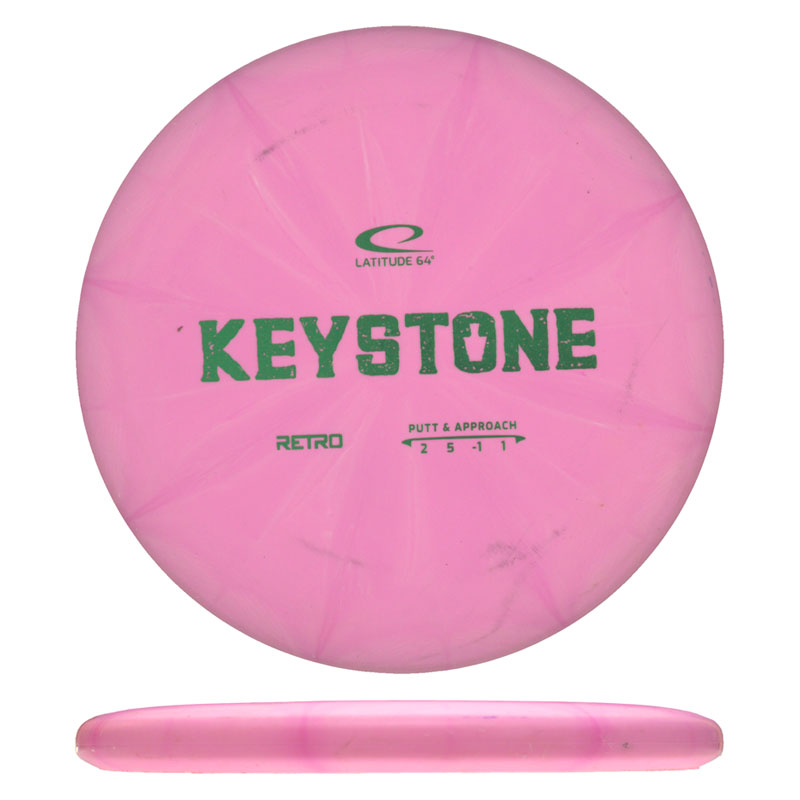 Disc golf - Retro Keystone, Pink, 173g
