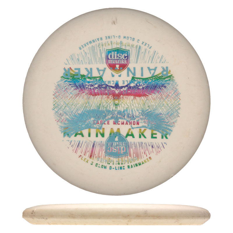 Disc golf - D-Line Flex 3 Glow Rainmaker, White, 176g
