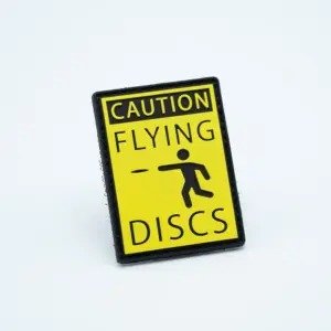 PVC Patch - CAUTION: FLYING DISCS