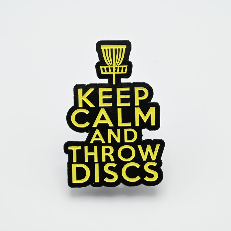 PIN - KEEP CALM AND THROW DISCS