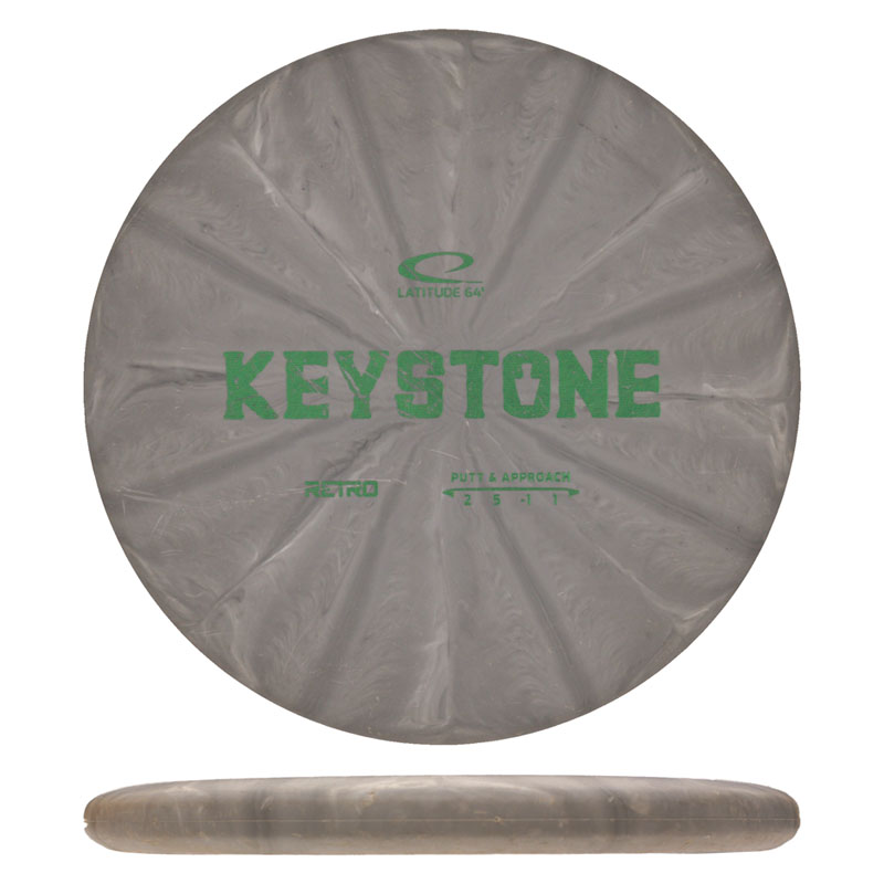 Disc golf - Retro Keystone, Grey, 175g