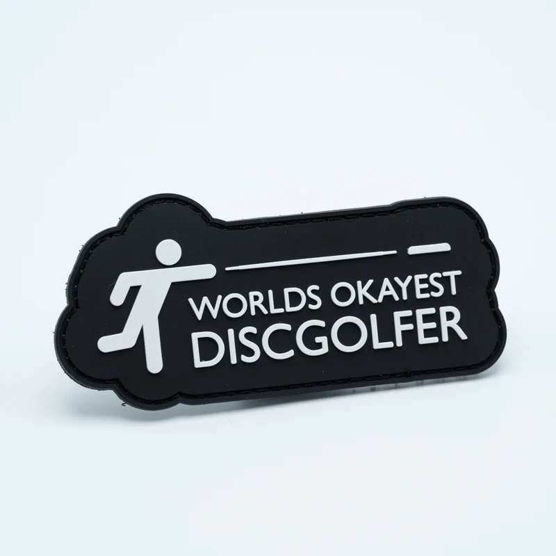 PVC Patch - WORLDS OKAYEST DISCGOLFER