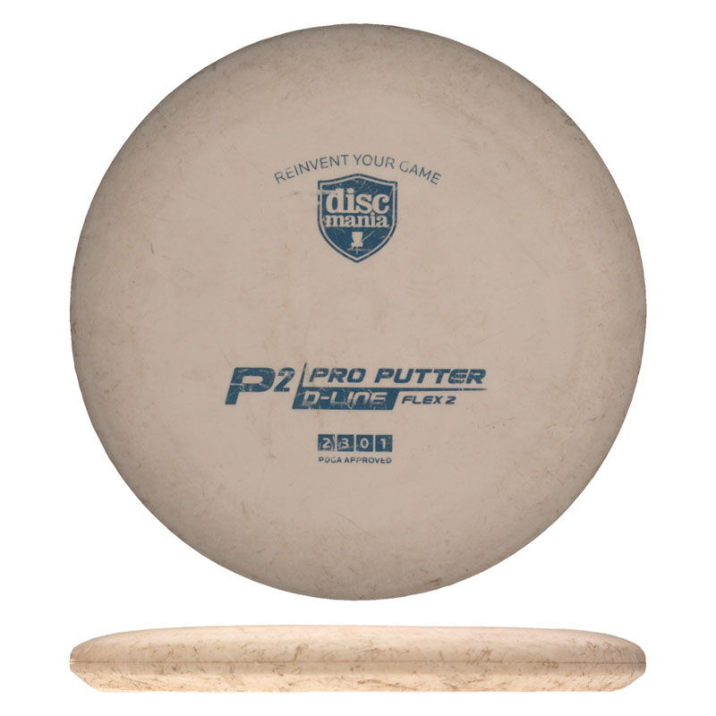 Disc golf - D-line Flex 2 P2, White, 173g
