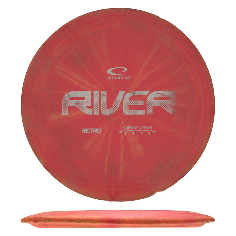 Disc golf - Retro River, Red, 173g