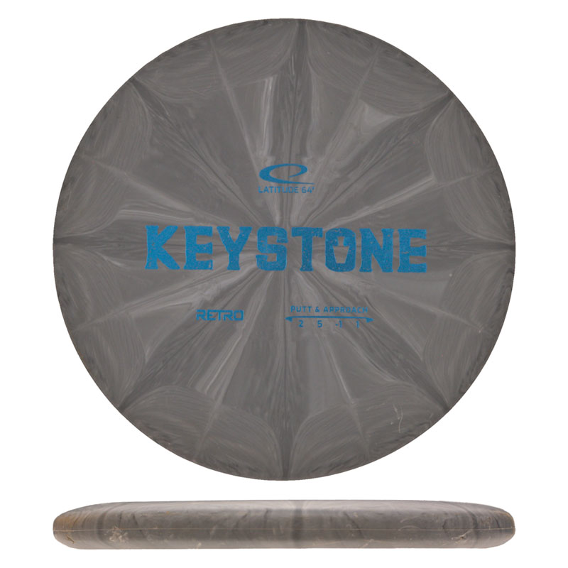 Disc golf - Retro Keystone, Grey, 173g