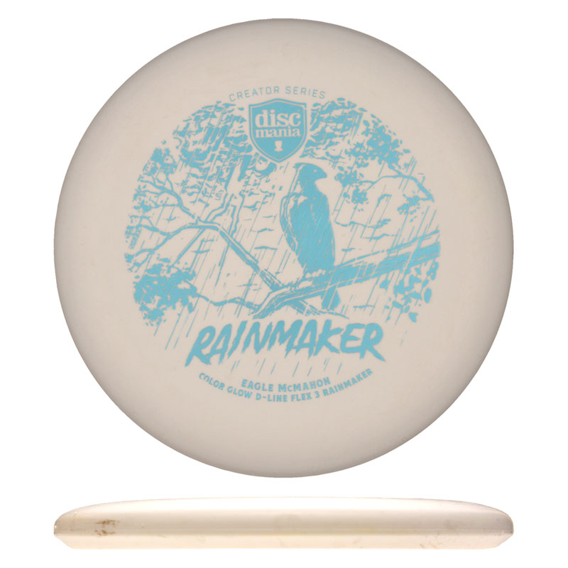 Disc golf - D-Line Color Glow Rainmaker, White, 176g